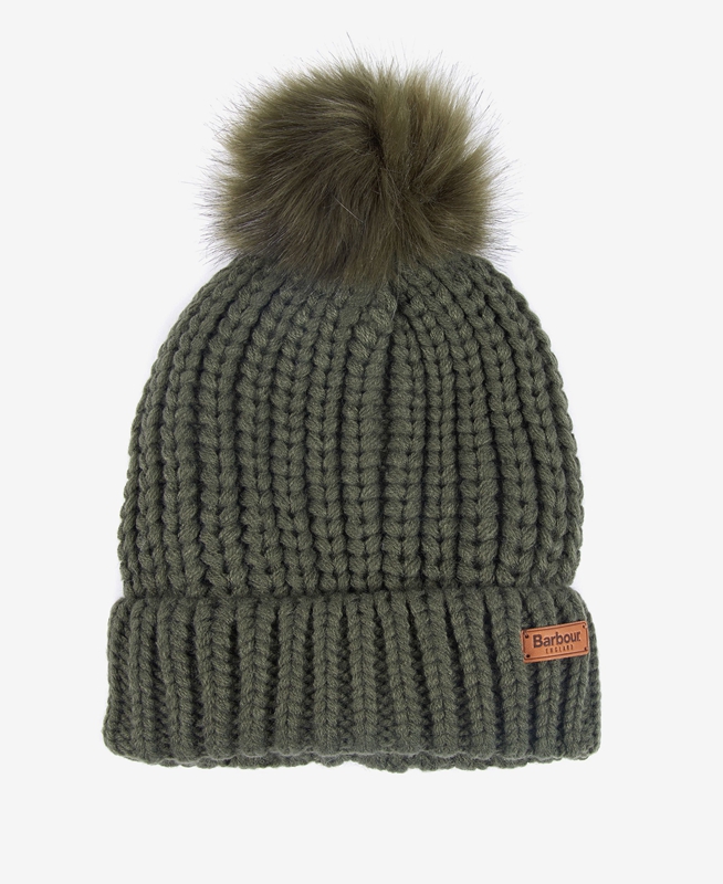 Sombreros Barbour Beanie Saltburn Mujer Verde | 763018-VBS