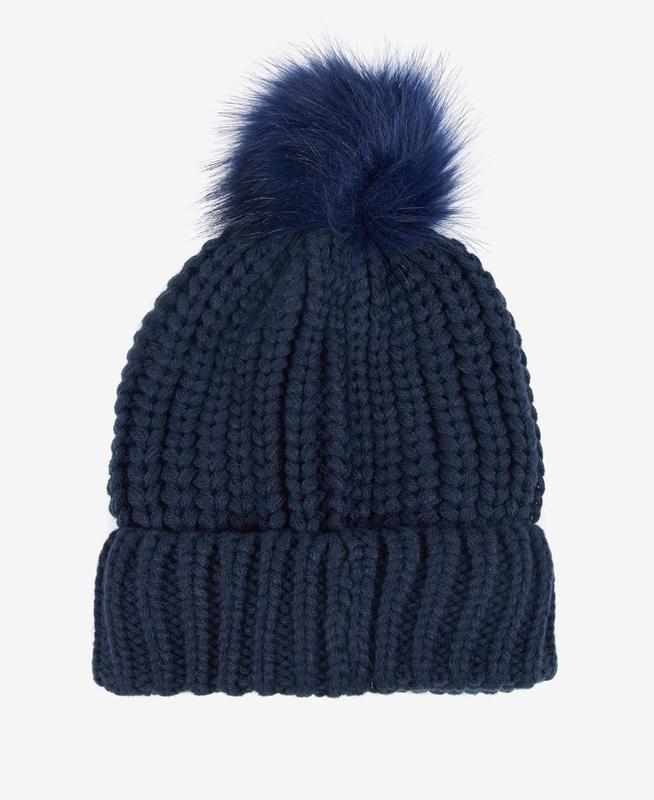 Sombreros Barbour Beanie Saltburn Mujer Azules | 894075-WZF