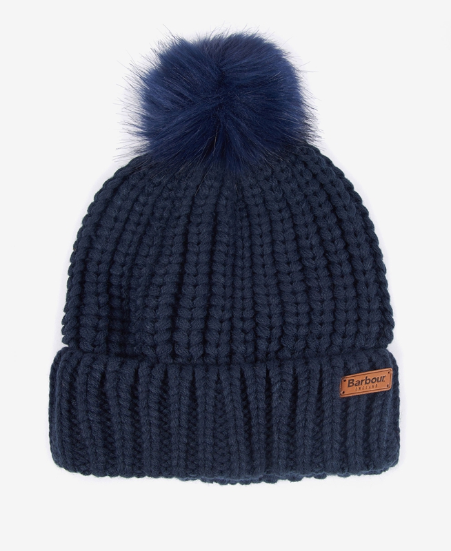 Sombreros Barbour Beanie Saltburn Mujer Azules | 894075-WZF