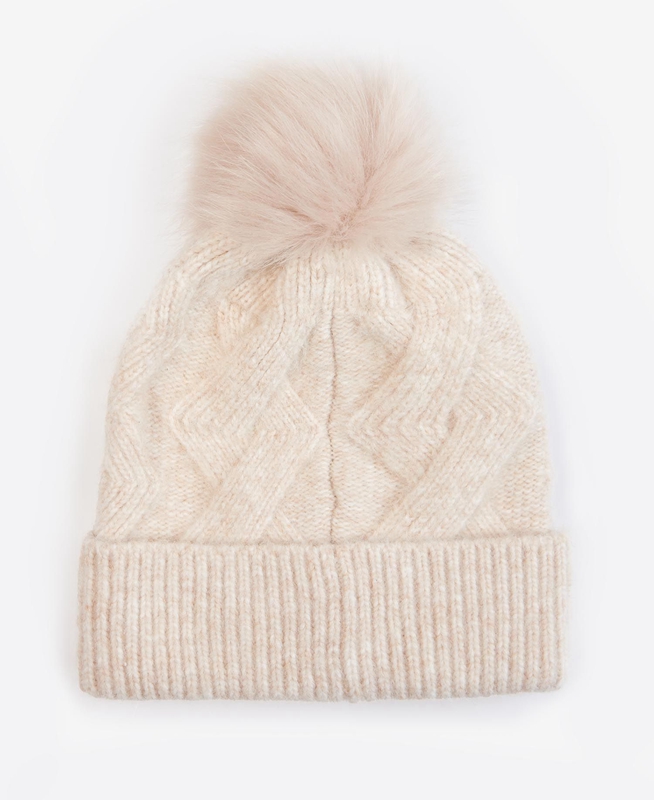 Sombreros Barbour Montrose Beanie Mujer Creme | 028564-UER