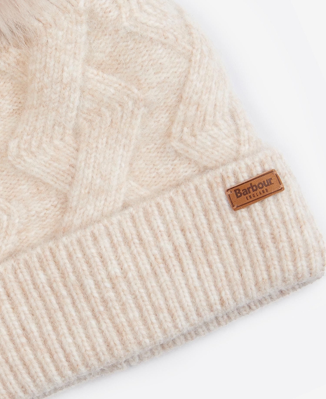 Sombreros Barbour Montrose Beanie Mujer Creme | 028564-UER