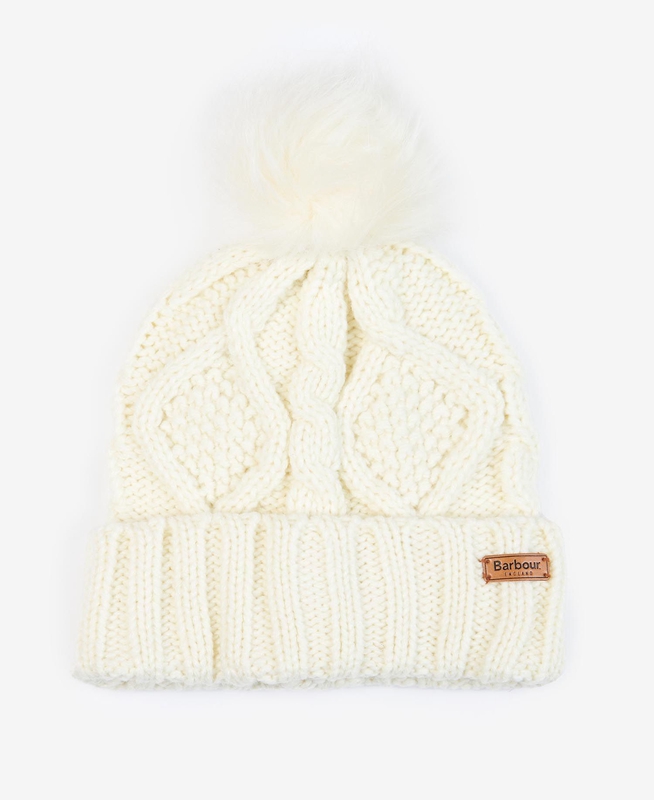 Sombreros Barbour ridley beanie and scarf Mujer Creme | 864325-ZRX