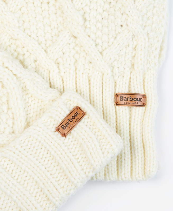 Sombreros Barbour ridley beanie and scarf Mujer Creme | 864325-ZRX
