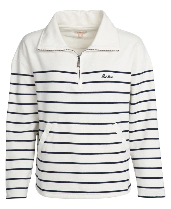 Sudaderas Barbour Cranmoor Mujer Blancas | 680953-BPG
