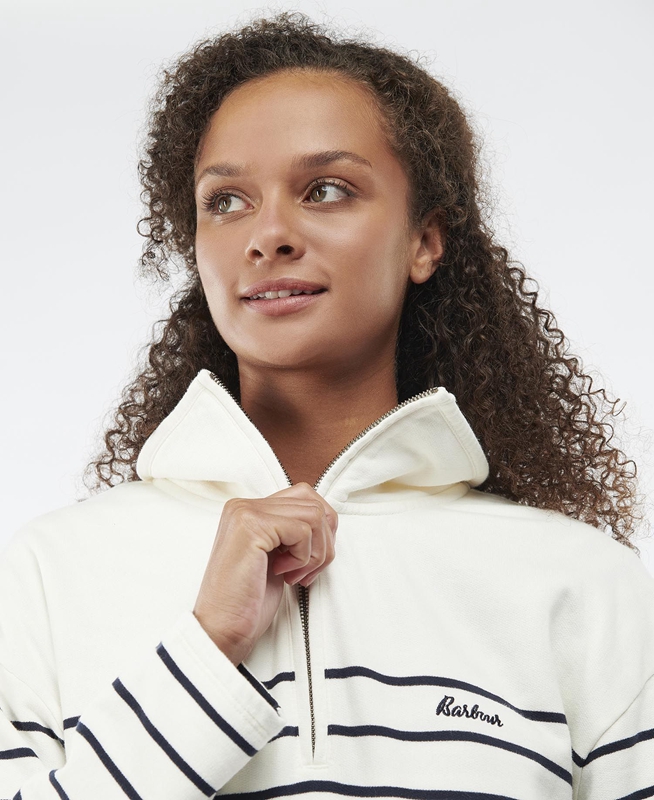 Sudaderas Barbour Cranmoor Mujer Blancas | 680953-BPG