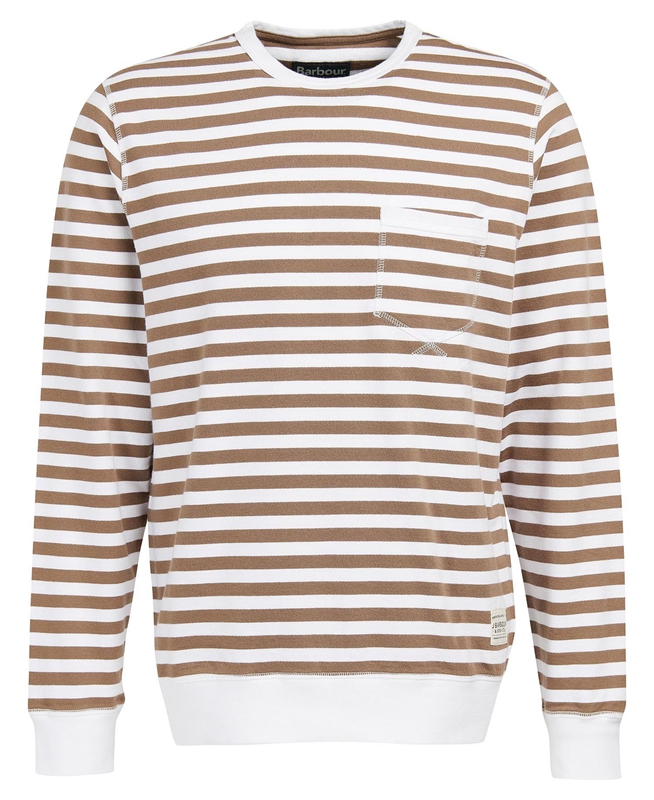 Sudaderas Barbour Durnage Crew Hombre Marrones | 471023-BZT