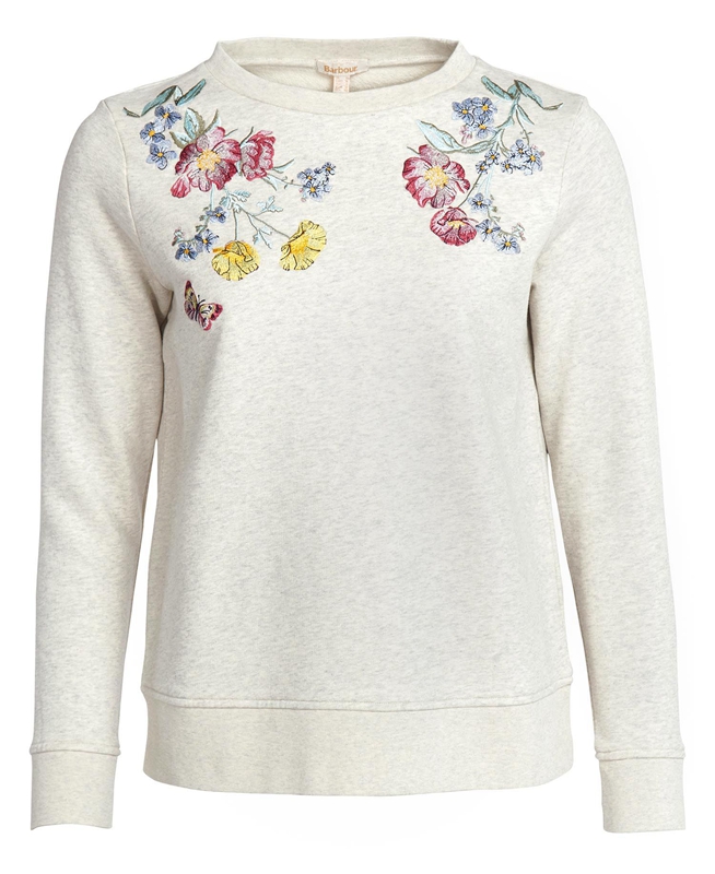 Sudaderas Barbour Esme Mujer Creme | 932576-TGB
