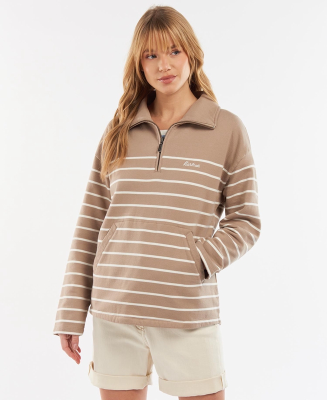 Sudaderas Barbour Explorer Ember Mujer Beige | 046518-CUP