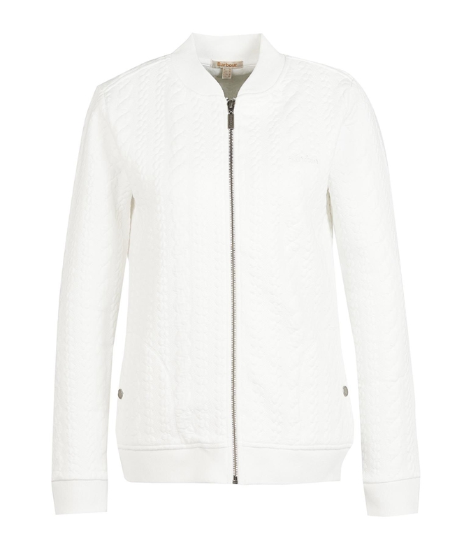 Sudaderas Barbour Kelsey Zip Mujer Blancas | 379412-KGS