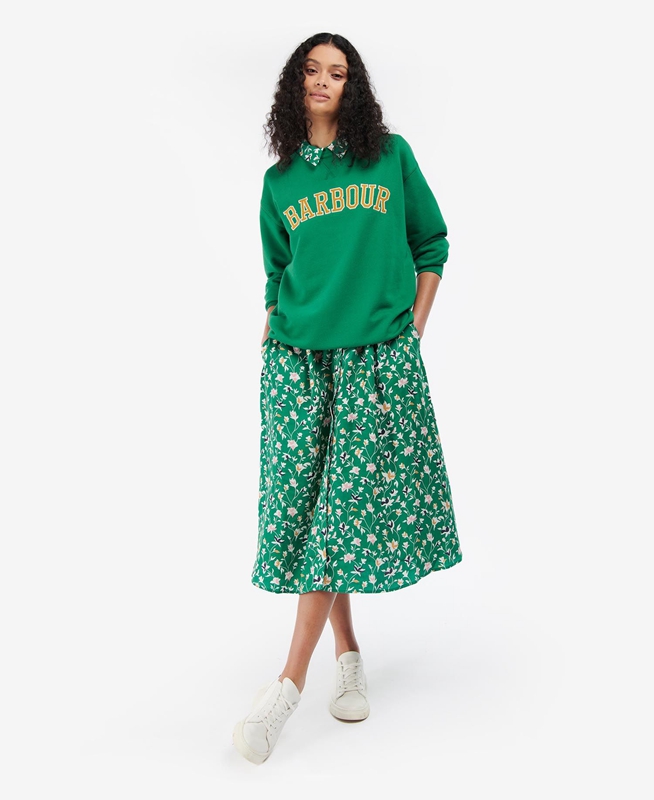 Sudaderas Barbour Northumberland Mujer Verde | 985170-DNB