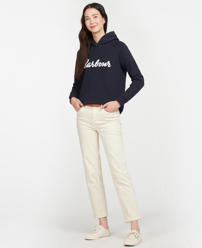 Sudaderas Barbour Otterburn Mujer Azul Marino | 630894-BQP