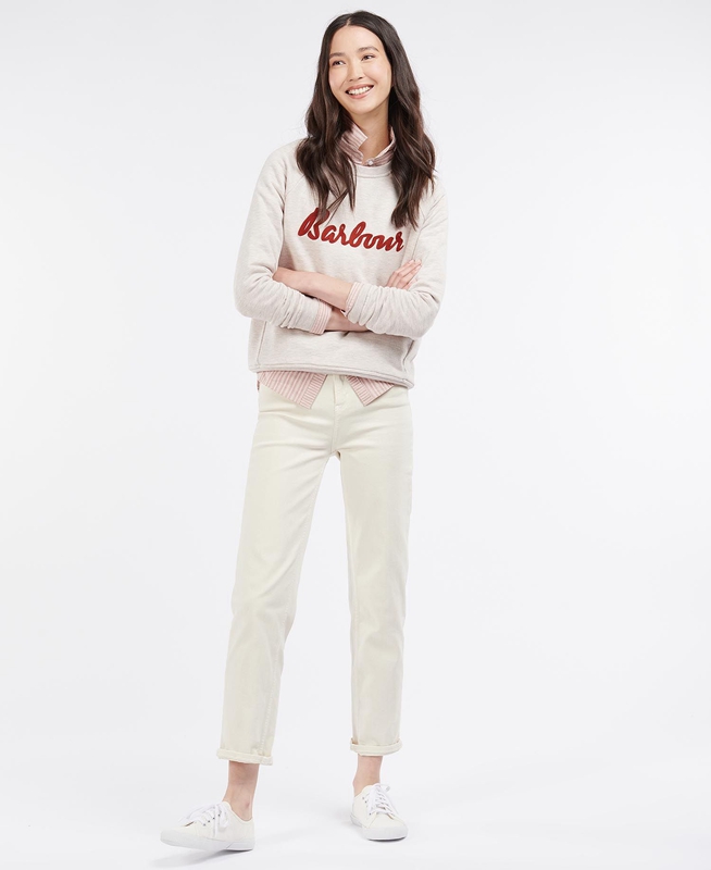 Sudaderas Barbour Otterburn Mujer Beige | 492613-WXR