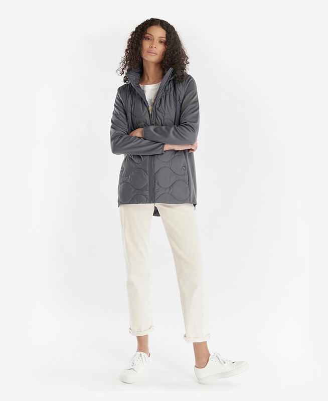 Sudaderas Barbour Willowherb Acolchado Mujer Gris | 819627-YWU