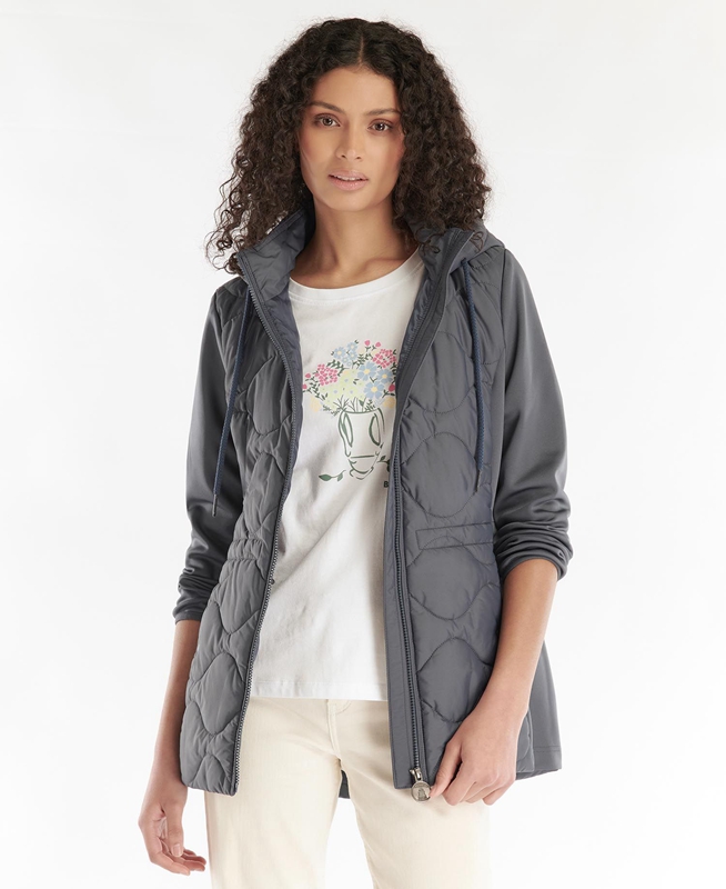 Sudaderas Barbour Willowherb Acolchado Mujer Gris | 819627-YWU
