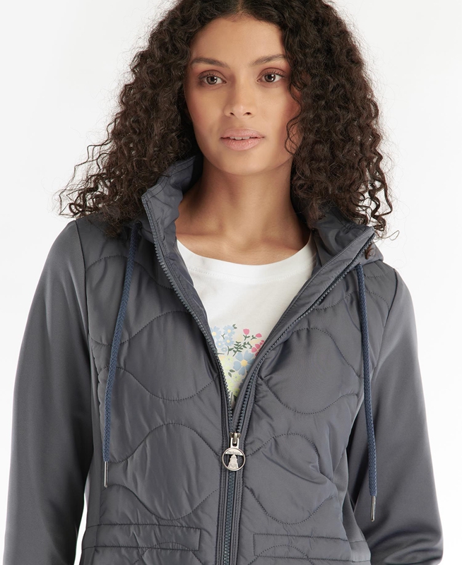 Sudaderas Barbour Willowherb Acolchado Mujer Gris | 819627-YWU