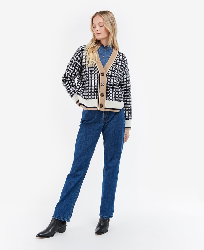 Suéteres Barbour Francesca Cardigan Mujer Multicolor | 149365-AET