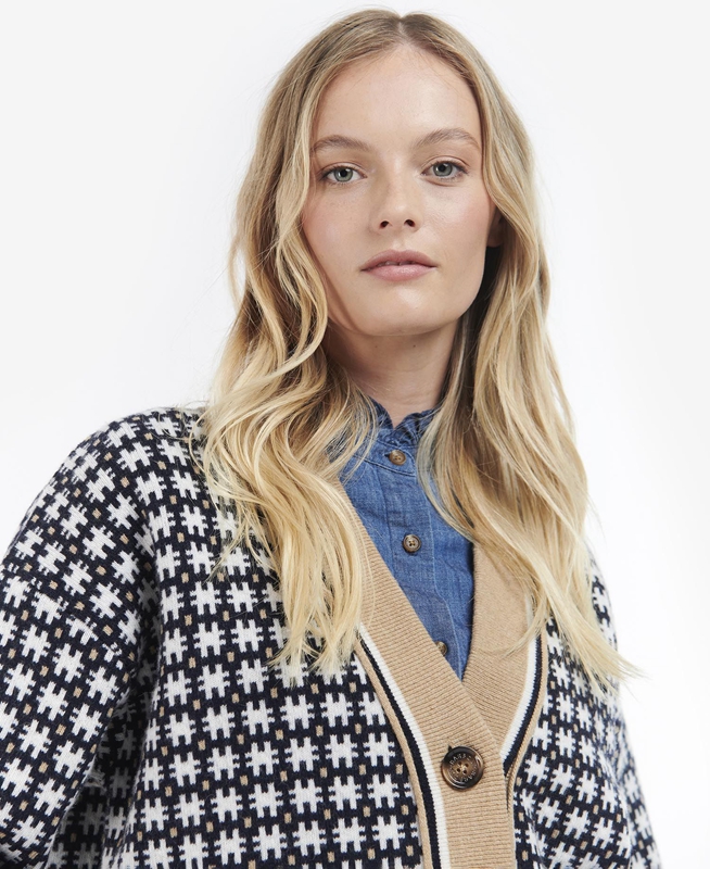Suéteres Barbour Francesca Cardigan Mujer Multicolor | 149365-AET