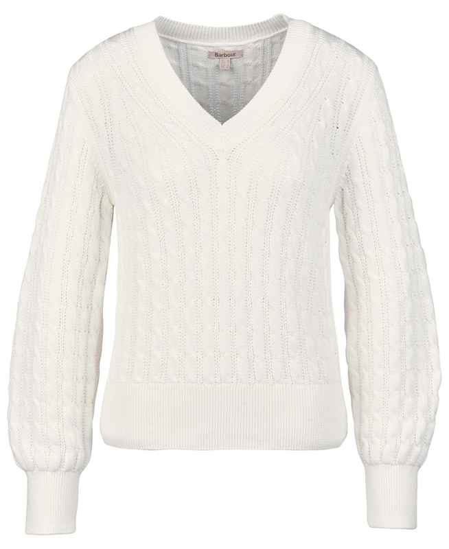 Suéteres Barbour Primrose Knit Mujer Blancas | 287319-OGB