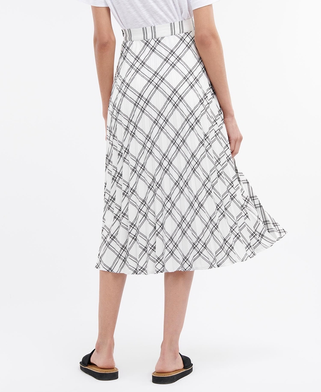 Vestido Barbour Brook Mujer Blancas | 127960-TGH