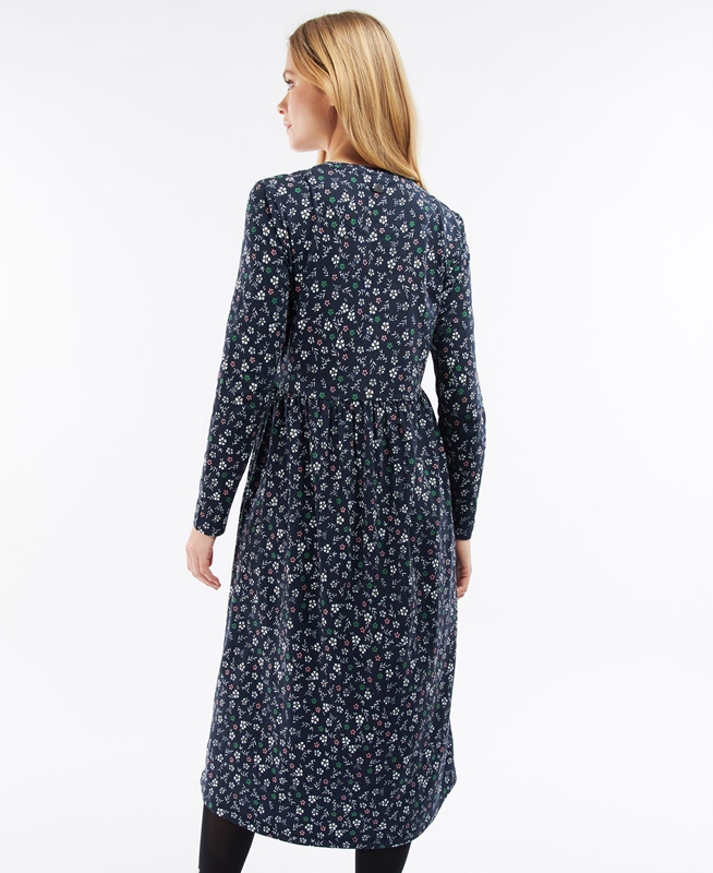 Vestido Barbour Cassley Mujer Azules | 430178-NGX