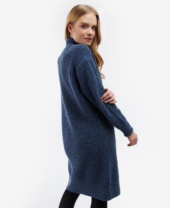 Vestido Barbour Greenwell De Punto Mujer Azules | 280964-MAZ