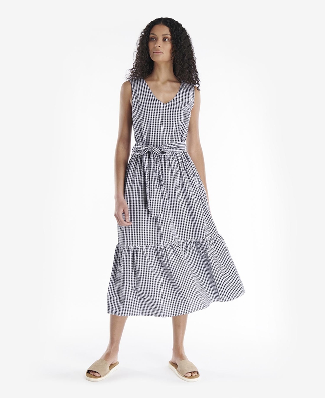 Vestido Barbour Harebell Mujer Azules | 924718-IJL