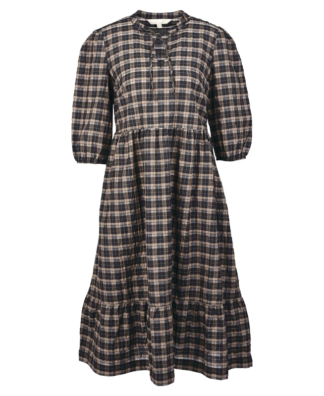 Vestido Barbour Lorelie Mujer Negras | 867510-QNP