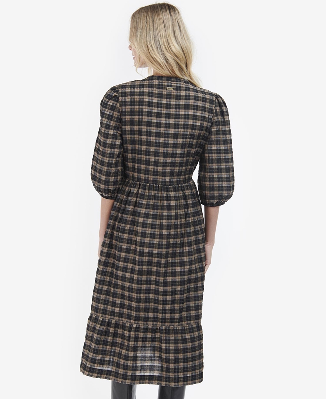 Vestido Barbour Lorelie Mujer Negras | 867510-QNP