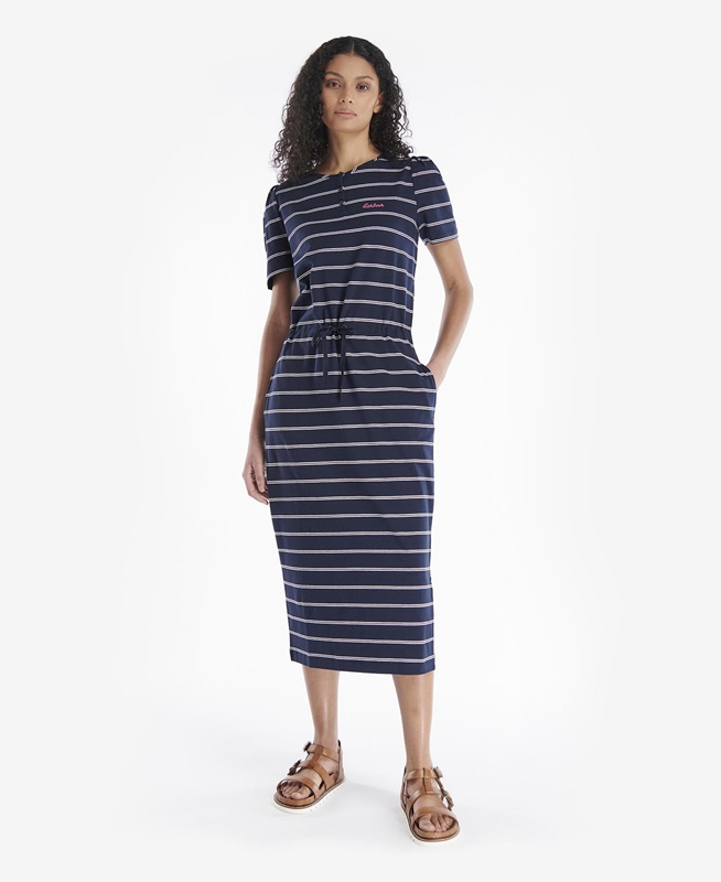 Vestido Barbour Spurrey Mujer Azul Marino | 731604-WJG