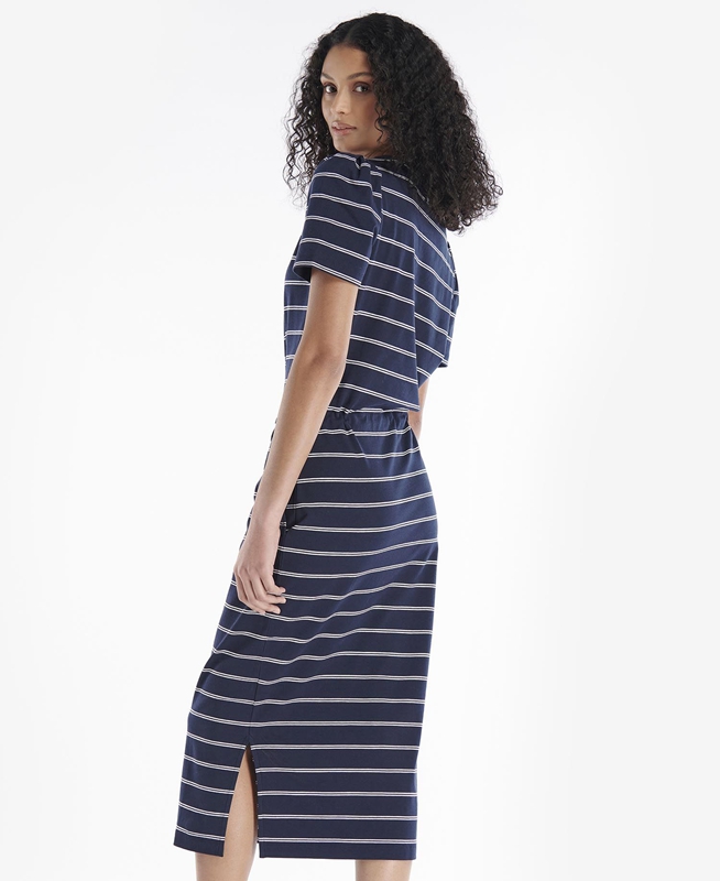 Vestido Barbour Spurrey Mujer Azul Marino | 731604-WJG