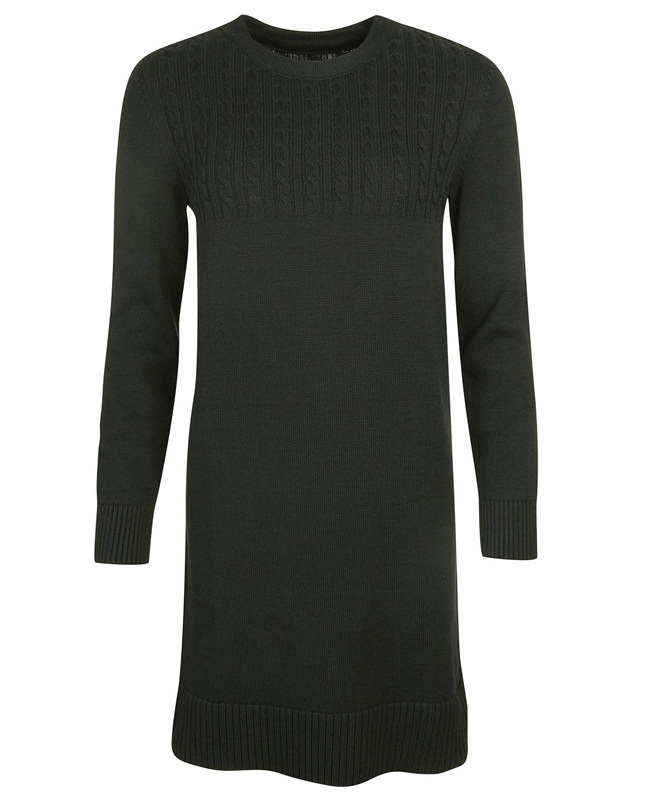 Vestido Barbour Stitch Guernsey Mujer Verde Oliva | 186372-GBO