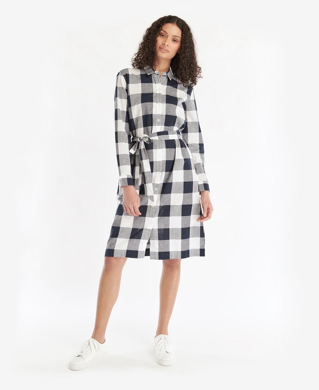 Vestido Barbour Tern Check Mujer Multicolor | 583716-CQU