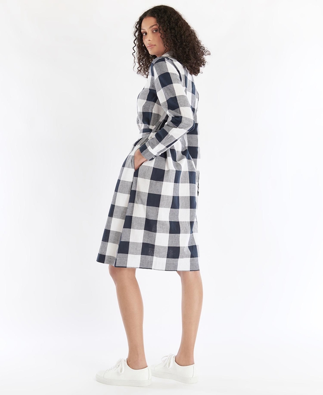 Vestido Barbour Tern Check Mujer Multicolor | 583716-CQU