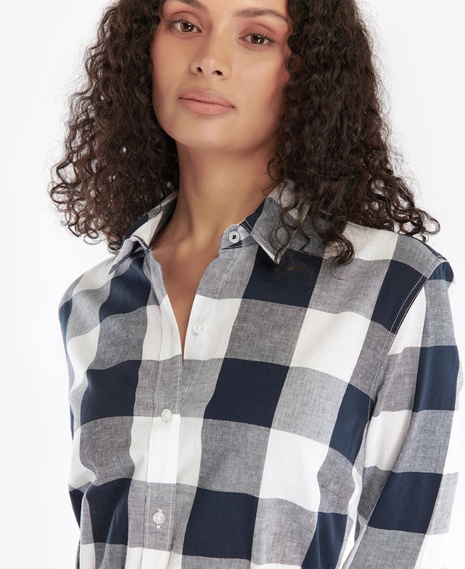 Vestido Barbour Tern Check Mujer Multicolor | 583716-CQU