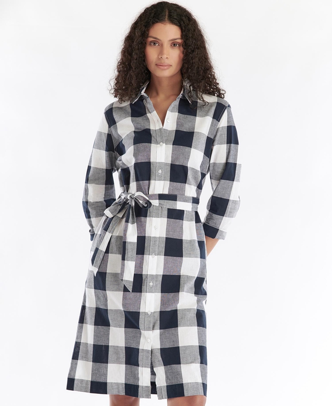 Vestido Barbour Tern Check Mujer Multicolor | 583716-CQU