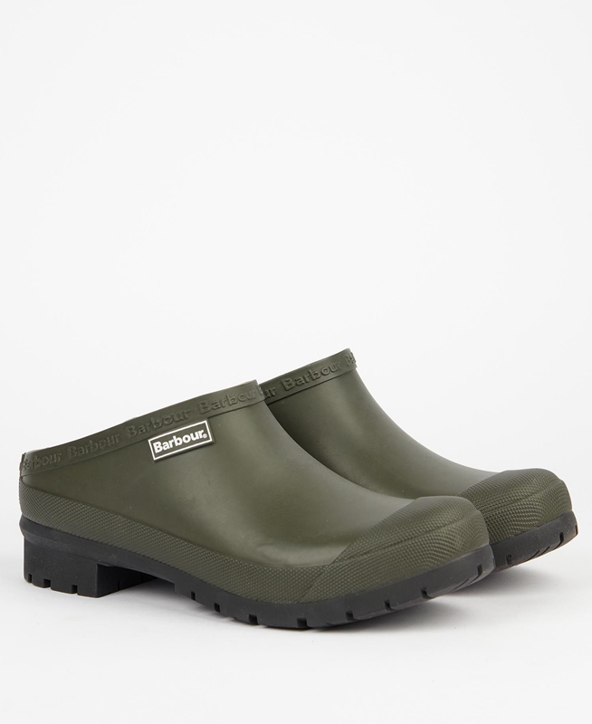 Zuecos Barbour Quinn Mujer Verde Oliva | 356984-MWY