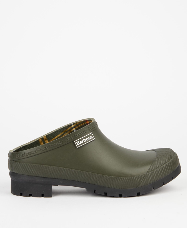 Zuecos Barbour Quinn Mujer Verde Oliva | 356984-MWY