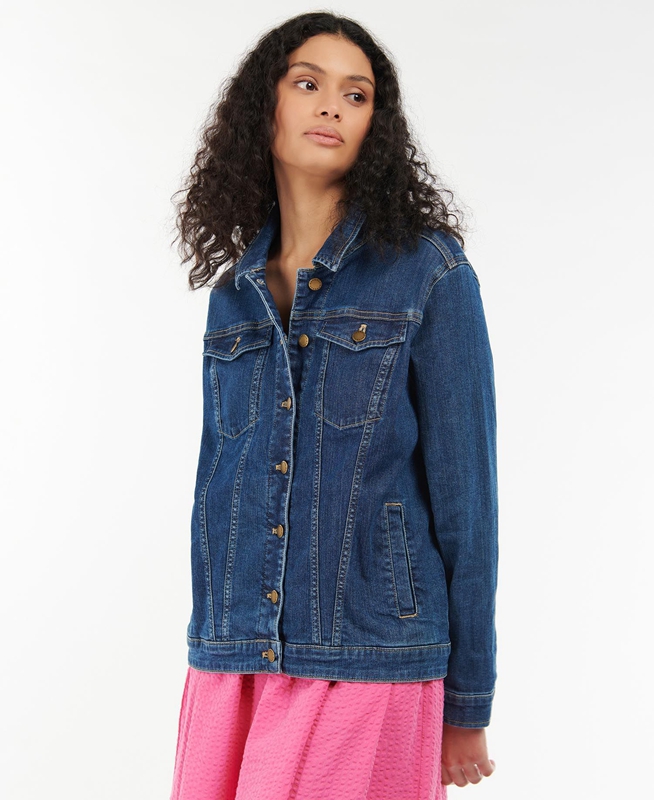 Camisas Barbour Willowherb Mujer Azules | 731260-LED