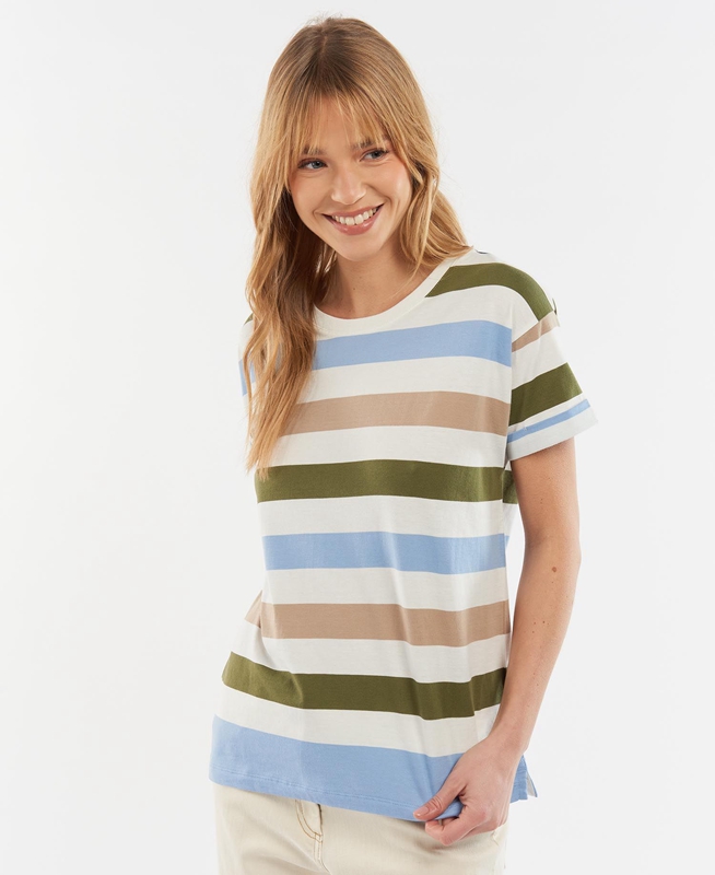 Camiseta Barbour Explorer Marley Top Mujer Multicolor | 239085-MOZ
