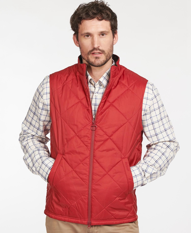 Chaleco Barbour Finn Hombre Rojas | 543268-FQE