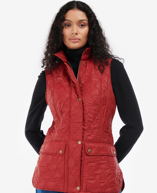 Chaleco Barbour Wray Mujer Rojas | 617358-AHG