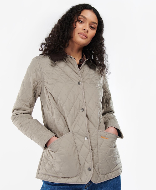 Chaqueta Acolchada Barbour Annandale Mujer Gris | 743968-FAK