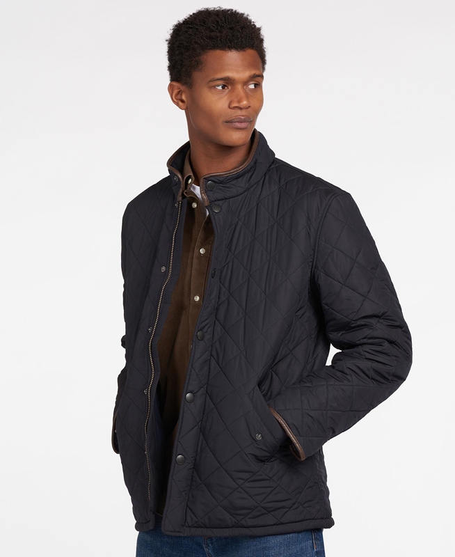 Chaqueta Acolchada Barbour Powell Hombre Azul Marino | 927641-XGC