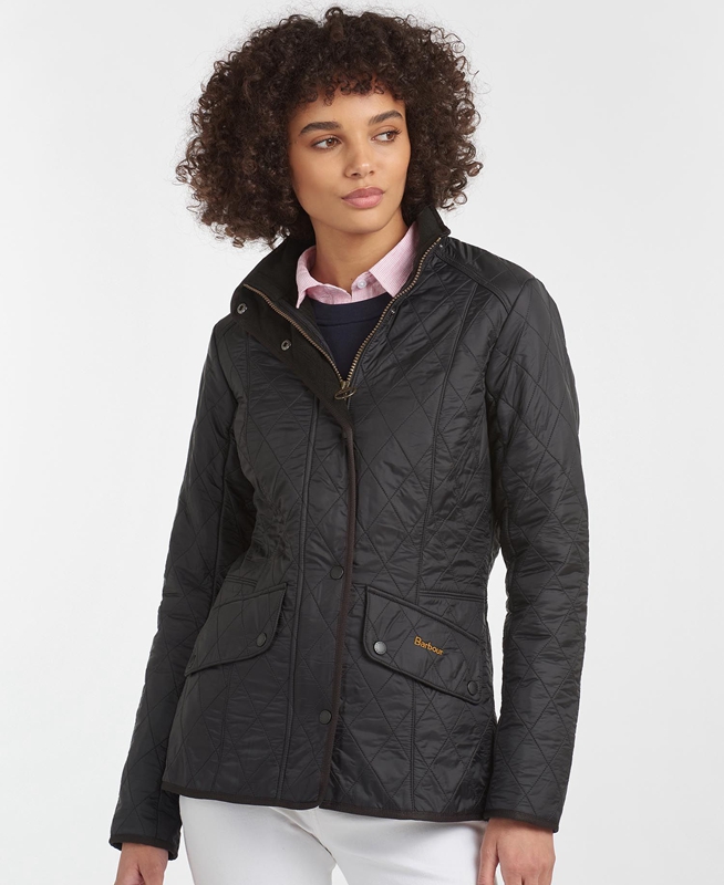 Chaqueta Acolchada Barbour Steppjacke Cavalry Polarquilt Mujer Negras | 648703-GFD