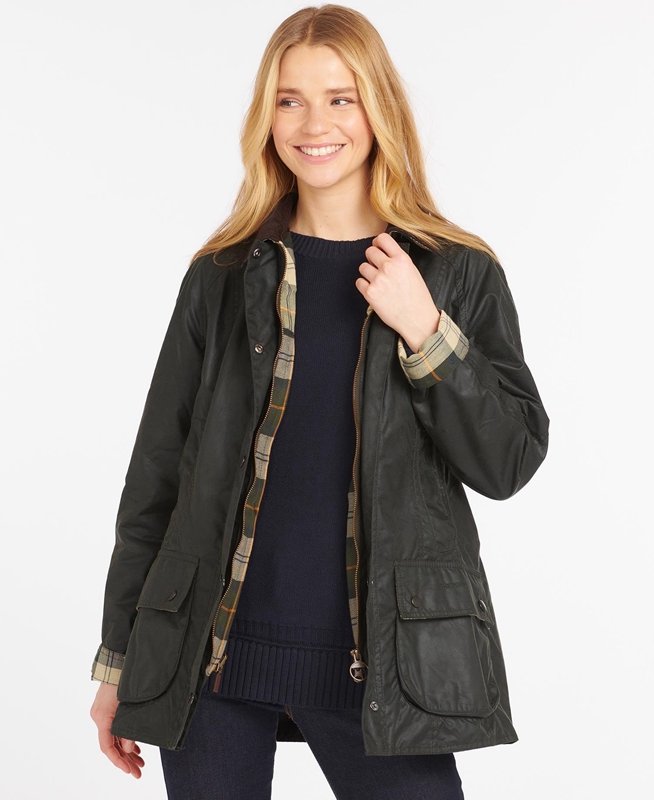 Chaqueta Encerada Barbour Beadnell® Mujer Negras | 381059-GLI