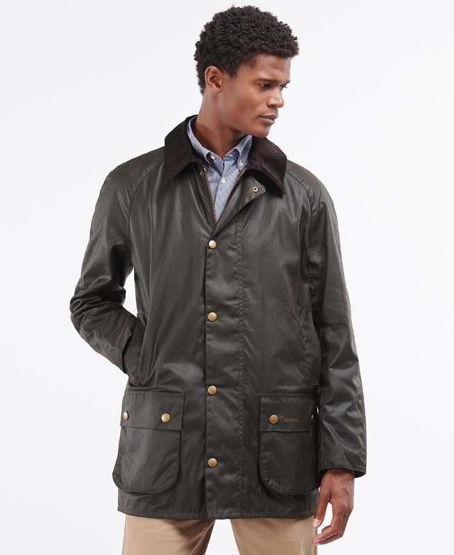 Chaqueta Encerada Barbour Beausby Hombre Verde Oliva | 968051-ISX