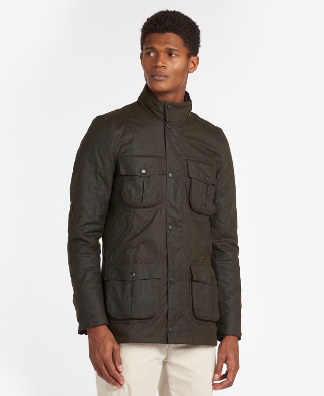 Chaqueta Encerada Barbour Corbridge Hombre Verde Oliva | 160528-XVO