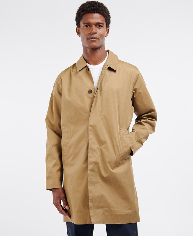 Chaqueta Impermeable Barbour Rokig Hombre Beige | 508291-EMJ
