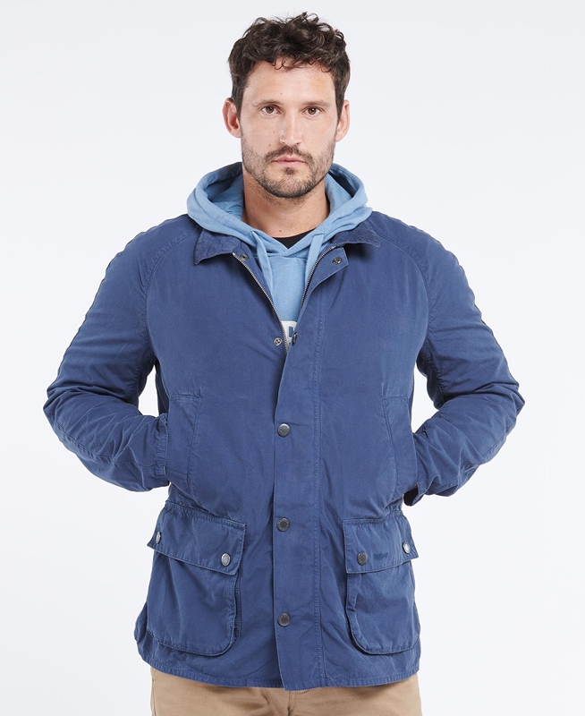 Chaquetas Casuales Barbour Ashby Hombre Azules | 296453-GUO