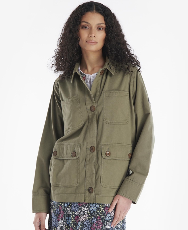 Chaquetas Casuales Barbour Coltsfoot Mujer Verde Oliva | 084371-XJA